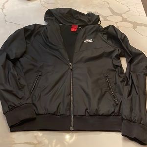 Nike black windbreaker